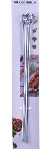 Szpikulce do szaszłyków grilla 42 cm zestaw 6 szt