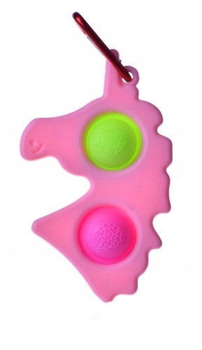 BRELOK PUSH BUBBLE SQUISHY FIDGET TOYS JEDNOROŻEC