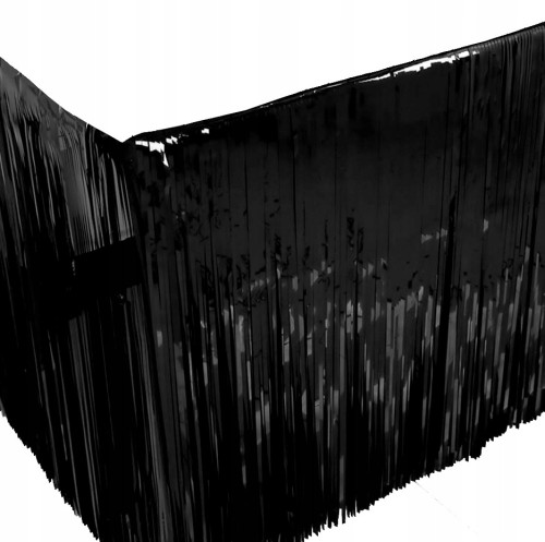 Kurtyna na stół spódnica stołowa czarna 74 x 275cm