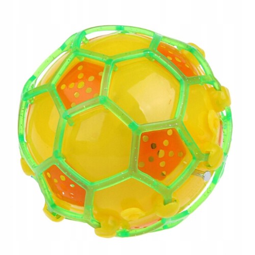 SZALONA Piłka Świecąca Skacząca Grająca Kula LED