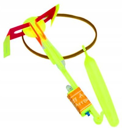 Latająca parasolka LED proca wiatraczek zabawka