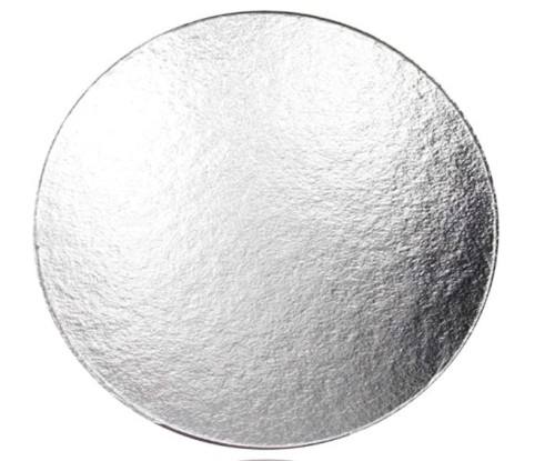 Podkładka tacka srebrna okrągła pod tort ciasto 22