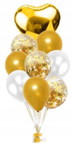 Zestaw balony duże 30 cm serce wesele chrzciny