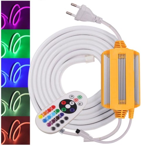 zestaw TAŚMA LED NEON RGB FLEX 230V 7m (1)
