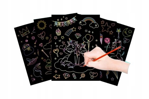 ZDRAPYWANKA WYDRAPYWANKA TĘCZOWA A6 na prezent