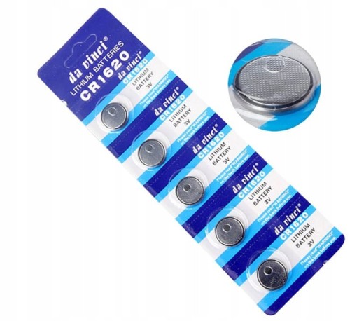 5 sztuk Bateria litowa CR1620 3V zegarkowa LITHIUM