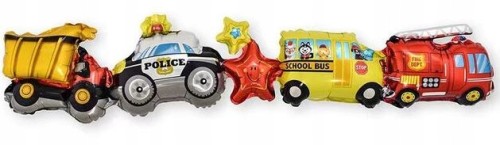 Girlanda balony samochody auta urodziny 95x20 cm