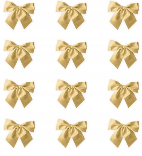 Kokarda świąteczna złota bombka dekoracja 12szt