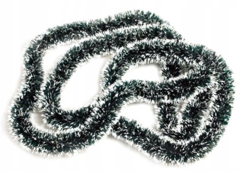 Łańcuch choinkowy zielony 5 cm girlanda święta 2m