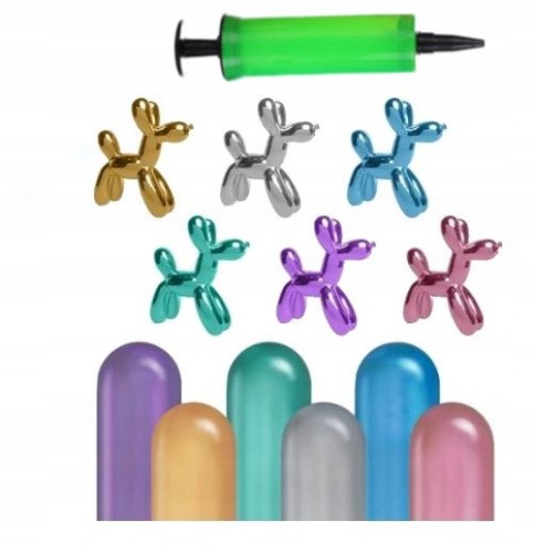 Balony długie do modelowania 50 szt shiny + pompka