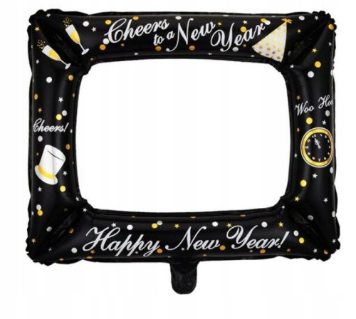 BALON foliowy sylwester nowy rok ramka do zdjęć