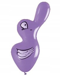 Balon pastelowy KACZKA w kształcie kaczki 1 szt