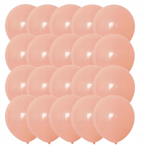 Balony pastelowe pomarańczowe 5 cali 20 szt. party