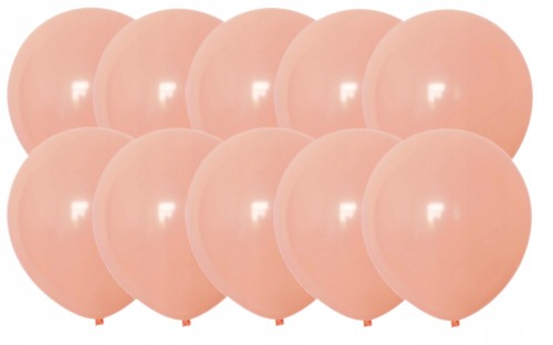 Balony pastelowe pomarańczowe 30 cm 10 szt party
