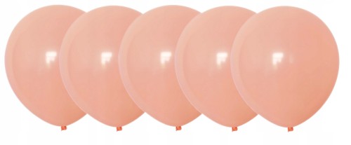 Balony pastelowe pomarańczowe 30 cm 5 szt urodziny