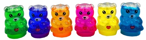 6 SLIME masa plastyczna kolorowa sensoryczna misie