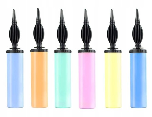 Pompka do balonów ręczna dwustronna pastelowa