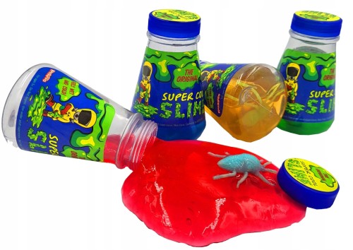 figurka glut SLIME kolorowa ciągnąca masa 4 szt