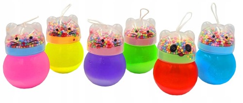 6 x SLIME masa plastyczna kolorowa sensoryczna kot