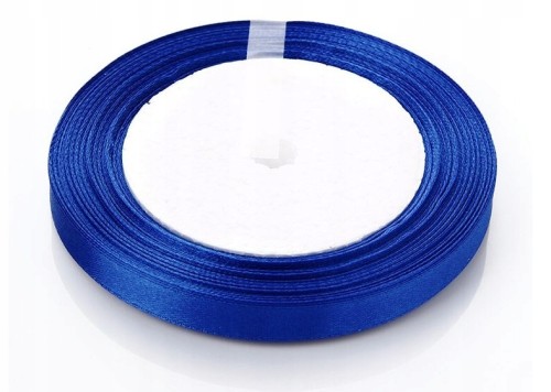 Wstążka tasiemka satynowa grantowa 1cm x 22m