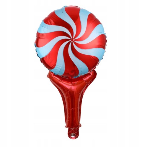 BALON foliowy zakręcony LIZAK czerwony 50 cm party