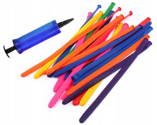 Balony długie do modelowania 20 szt rurka + pompka