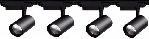 110 ZESTAW 4 reflektory LED 30W SKLEPOWE szyna 3m