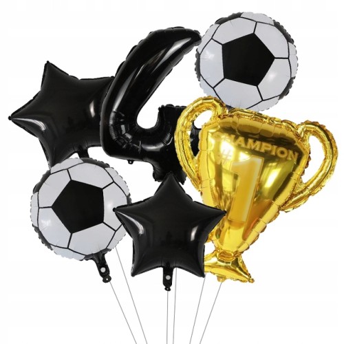 Zestaw balonów piłka nożna na czwarte 4 urodziny
