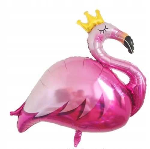 Balon FLAMING różowy URODZINY duży XXL 105x80 cm