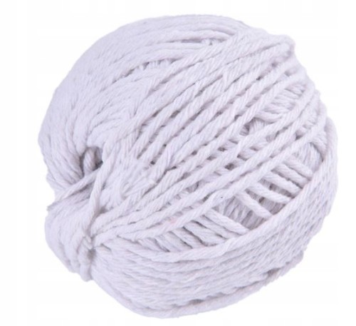 Sznurek bawełniany dekoracyjny biały ozdobny