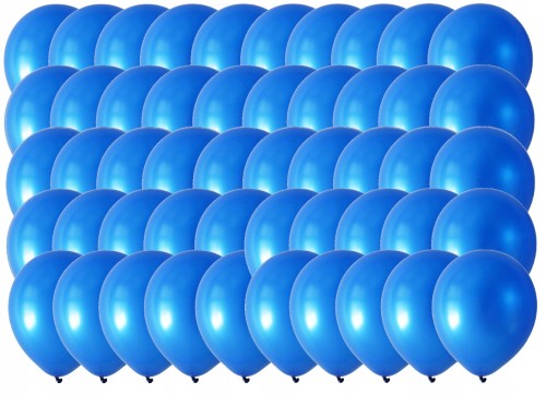 Balony lateksowe granatowe metaliczne 50szt 5 cali