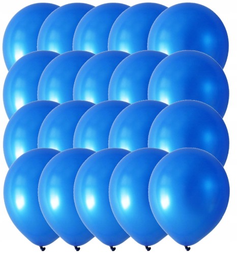 Balony lateksowe granatowe metaliczne 20szt 5 cali