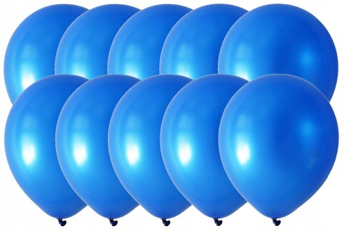 Balony lateksowe granatowe metaliczne 10szt 5 cali