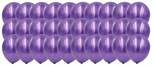 Balony lateksowe fioletowe metaliczne 30szt 5 cali