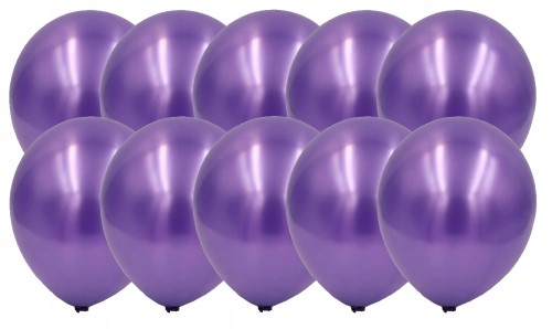 Balony lateksowe fioletowe metaliczne 10szt 5 cali