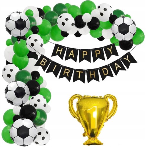 Girlanda balonowa łuk piłka nożna puchar urodziny