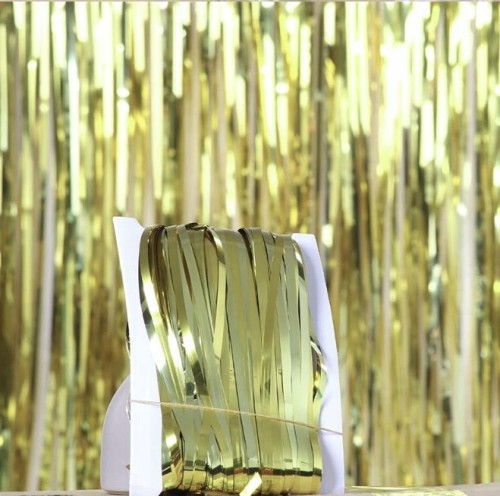 Kurtyna samoprzylepna dekoracyjna  złota