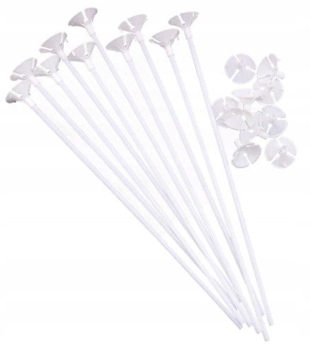 Patyczki koszyczki patyk do balonów koszyk 10 szt