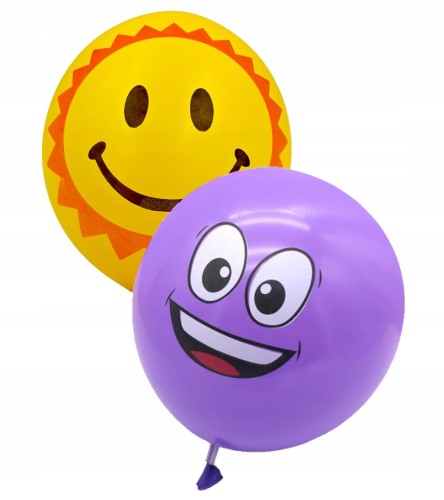 Balon emotikon mix buźki urodzinowe emoji 2 szt