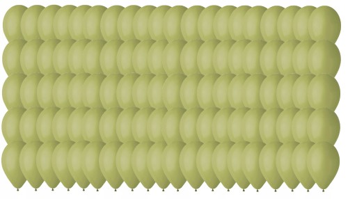 Balony lateksowe 100szt oliwkowe 26cm 10" urodziny