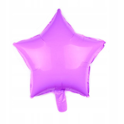 BALON foliowy pastelowy fioletowy GWIAZDA 45 cm