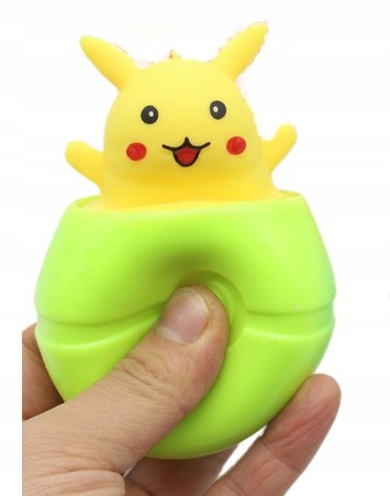 gniotek PIKACHU sensoryczny antystresowy kolory