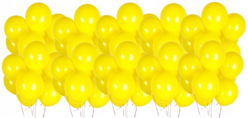 Balony lateksowe żółte metaliczne 5 cali 50 szt