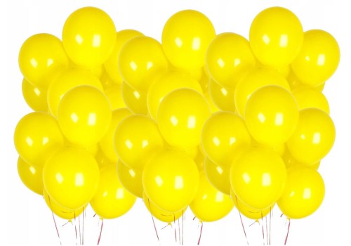 Balony lateksowe żółte metaliczne 5 cali 30 szt