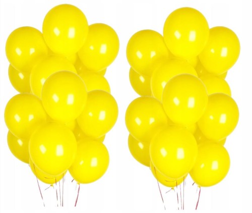 Balony lateksowe żółte metaliczne 5 cali 20 szt