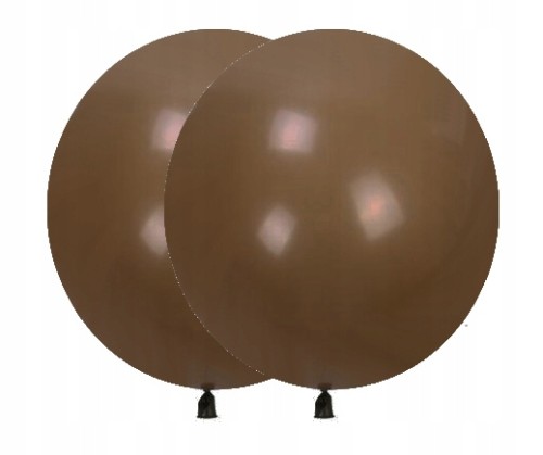 Duży wielki balon urodzinowy brązowy 45 cm 2 szt