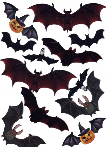 Naklejki dekoracyjne na ścianę nietoperz halloween