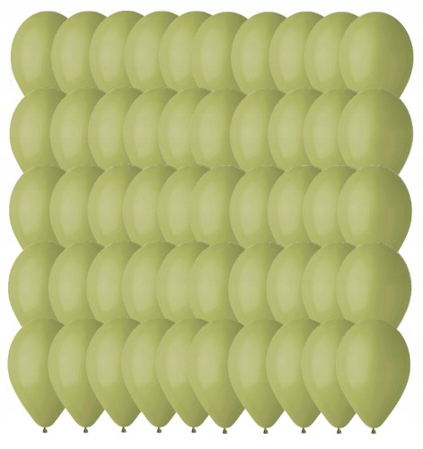 Balony lateksowe 50szt oliwkowe 26 cm 10" urodziny