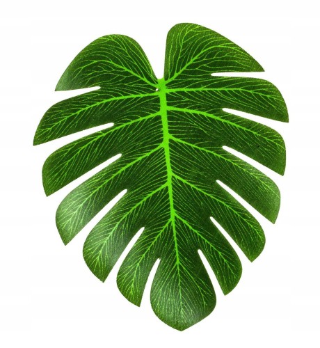 Liście liść monstery 21 x 18 cm sztuczny zestaw 5 szt ozdoba dekoracje