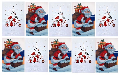 Świąteczne worki woreczki torebki torby foliowe prezentowe 10szt 30 x 50 cm